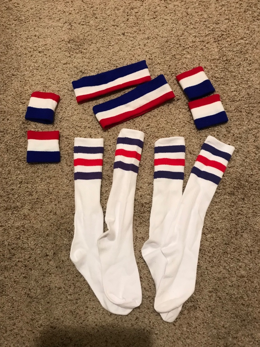 Red, white, and blue set